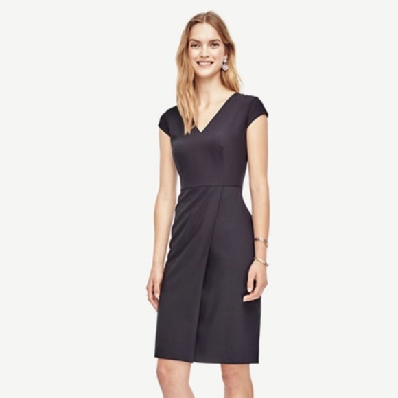 Ann Taylor Dresses & Skirts - *NWT* Ann Taylor Black Petite Wool Sheath Dress